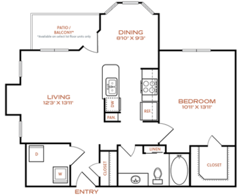 a diagram of a room with several different objects at The NEO Midtown
